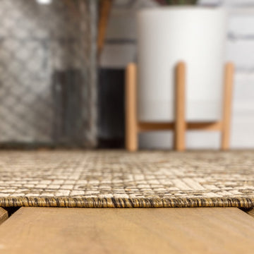 Madrid Vintage Filigree Textured Weave Indoor/outdoor Area Rug